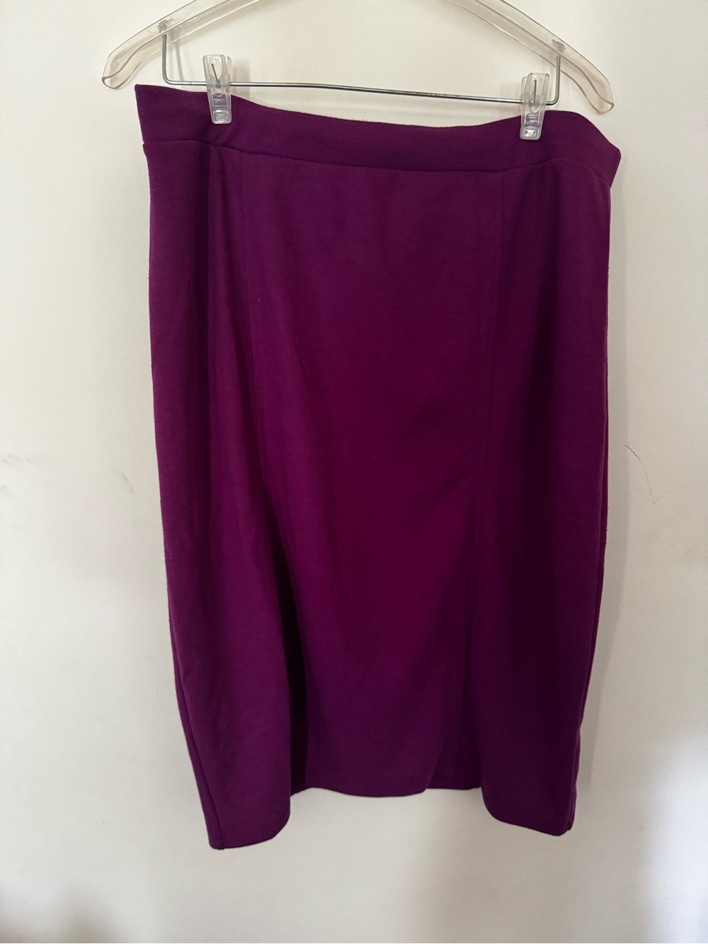 Majestic Violet Knit Pencil Skirt